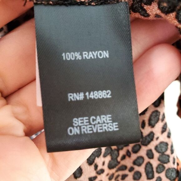 Torrid Cheetah Crepe Tie Front Kimono - Picture 9 of 10